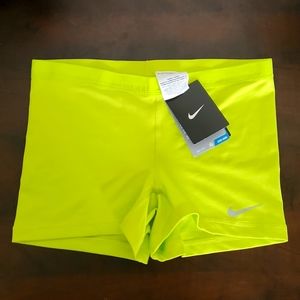 NWT Nike Neon Yellow S tennis shorts
